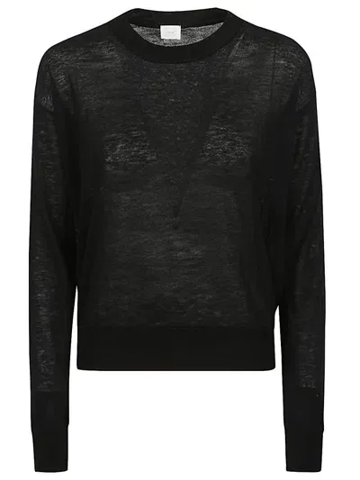 C.t.plage Cashmere Crewneck Sweater In Black