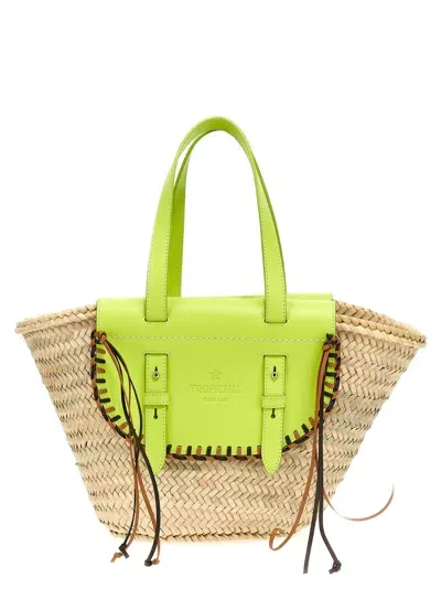 Cuba Lab Tropicana Tote Bag In Green