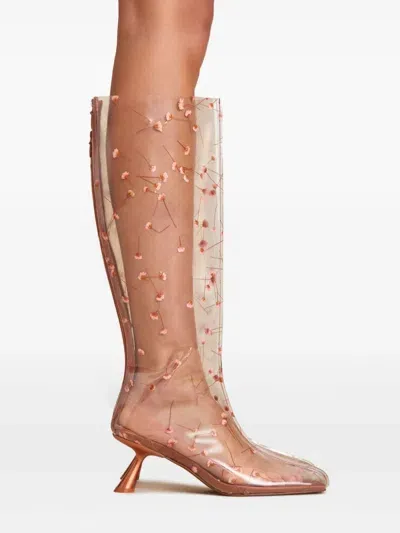 Cult Gaia 50mm Wren Boots In Pink