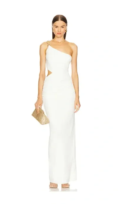 Cult Gaia Cobi Gown In Off White