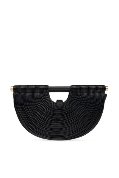 Cult Gaia Lou Clutch Bag In Black