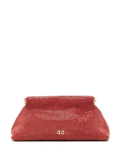 Cult Gaia Mini Lillia Clutch Bag In Garnet