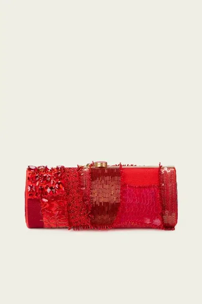 Cult Gaia Piper Embellished Clutch Bag In Lollipop Mosaic