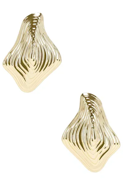 Cult Gaia Relic Earring In Shiny Brass