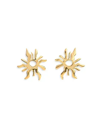 Cult Gaia Soleil Sculptural Sun Drop Earrings In Gold