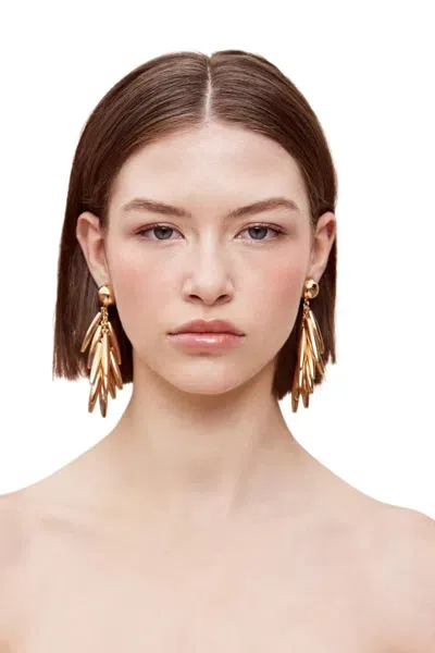 Cult Gaia Sunella Earrings In Silver