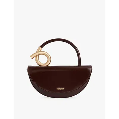 Cult Gaia Azariah Top Handle Bag In Espresso