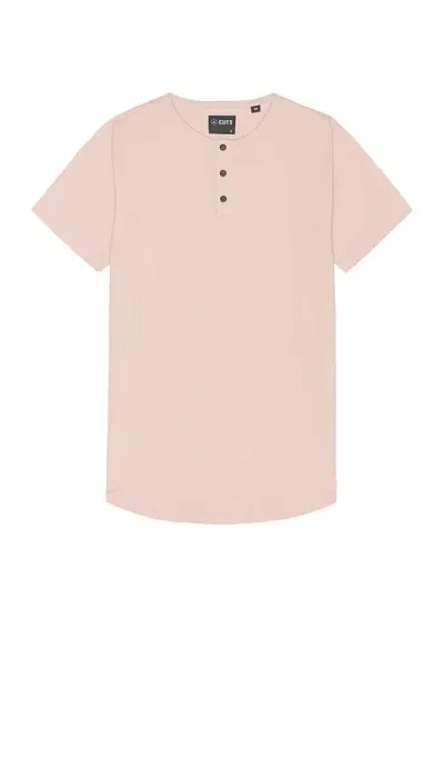 Cuts Ao Henley Tee In Mauve