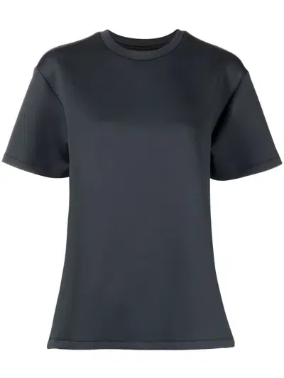 Cynthia Rowley Drop-shoulder Short-sleeved T-shirt In Black