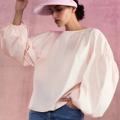 Cynthia Rowley Geneva Cotton Blouse In Pink