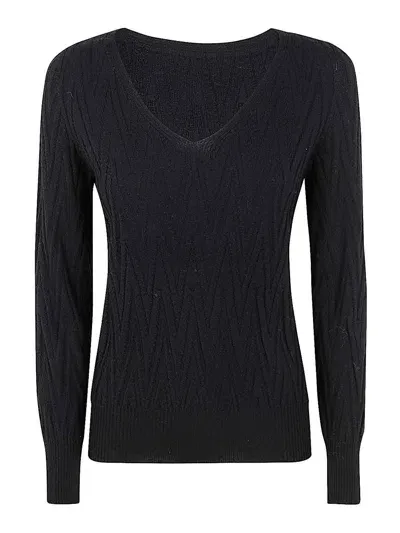 D Exterior Wool Pullover In Negro