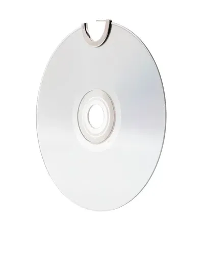 D'heygere Cd Hoop Earrings In Silver