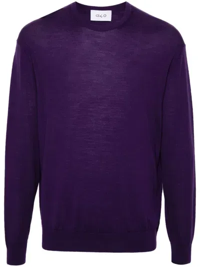 D4.0 Wool Sweater In Purple