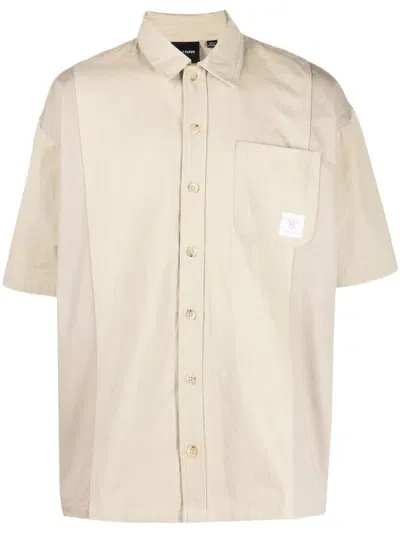 Daily Paper Modji Short-sleeved Twill Shirt In Neutrals