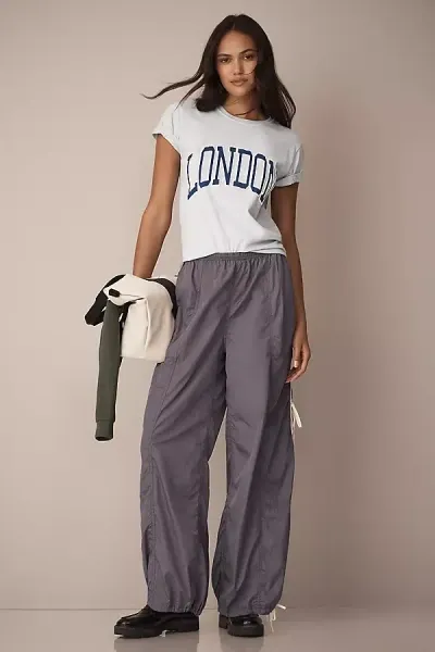 Daily Practice By Anthropologie Full Twist Trousers In Grey