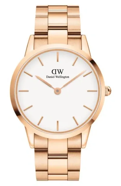 Daniel Wellington Unisex Iconic 40mm Quartz Watch In Gold