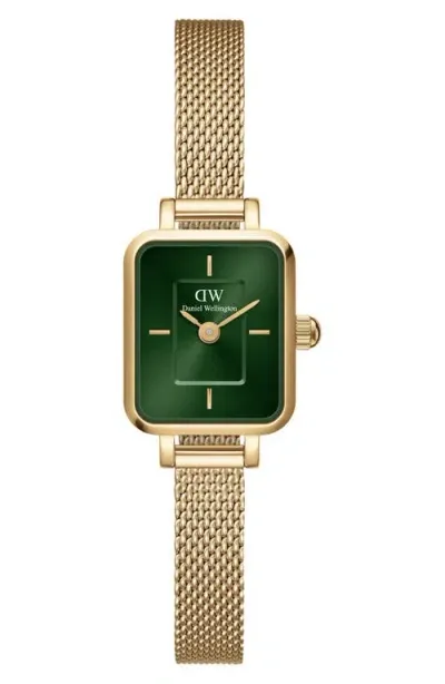 Daniel Wellington Quadro Mini Bracelet Watch, 15mm X 18mm In Gold