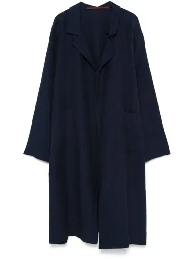 Daniela Gregis Open-front Coat In Blue