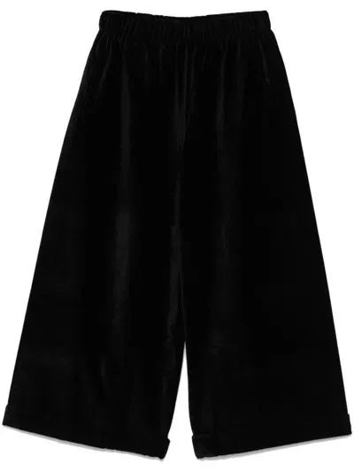 Daniela Gregis Velvet Trousers In Black