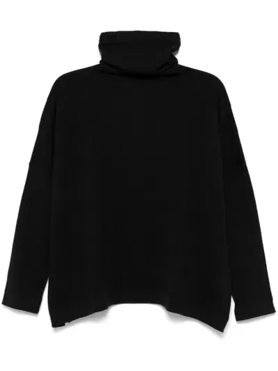 Daniela Gregis Wool Turtle-neck Sweater In Black