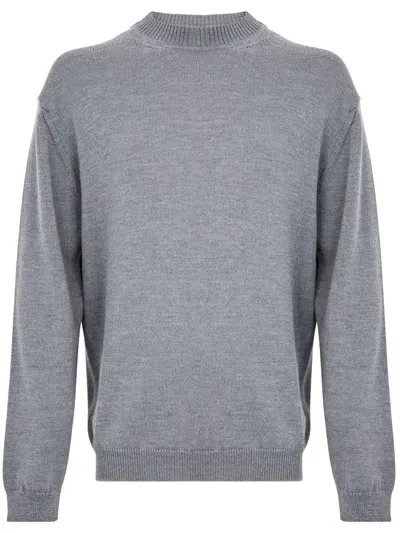 Daniele Fiesoli Soft Merino Wool Sweater In Gray In Grey