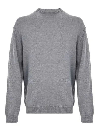 Daniele Fiesoli Soft Merino Wool Sweater In Gray In Grey