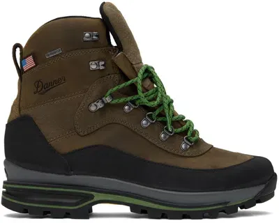 Danner Brown Crag Rat Usa Boots In Brown/green