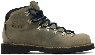 Danner Khaki Mountain Pass Boots In Gunmetal