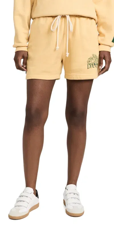 Danzy Graphic Shorts Faded Yellow