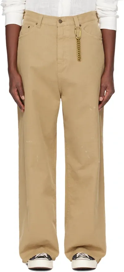 Darkpark Beige Ray Trousers In Beige 0085