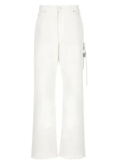 Darkpark Lisa Mid-rise Wide-leg Jeans In White