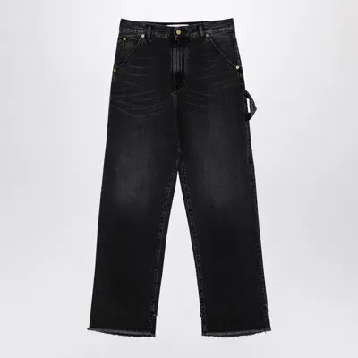 Darkpark Wide Black Washed Denim Jeans