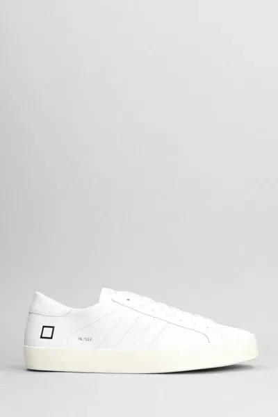 Date Hill Low Leather Sneakers In White