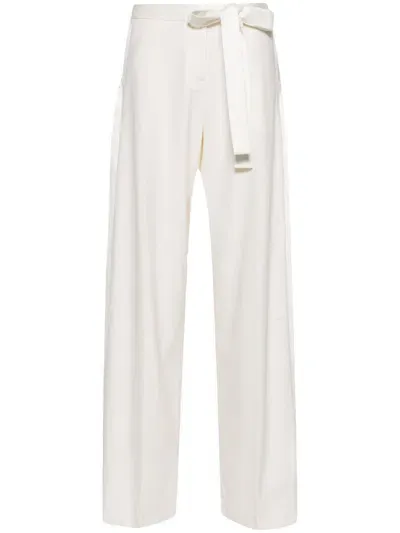 David Koma Wide-leg Tailored Trousers In White