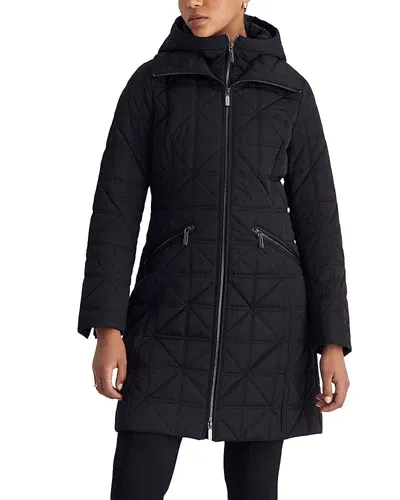 Dawn Levy Camile Hooded Coat In Black