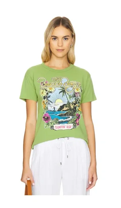 Daydreamer The Beach Boys 1963 Ringer Tee In Matcha