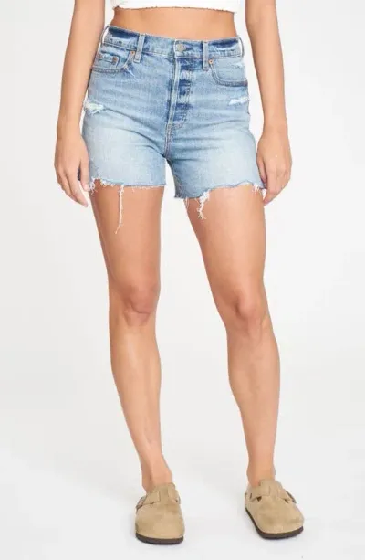 Daze Bottom Line High Waist Distressed Denim Cutoff Shorts In Time Out Vintage