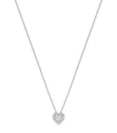 De Beers White Gold And Diamond My First  Aura Necklace In Metallic