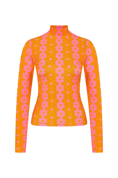 Declara Blooming Sunset Orange Top