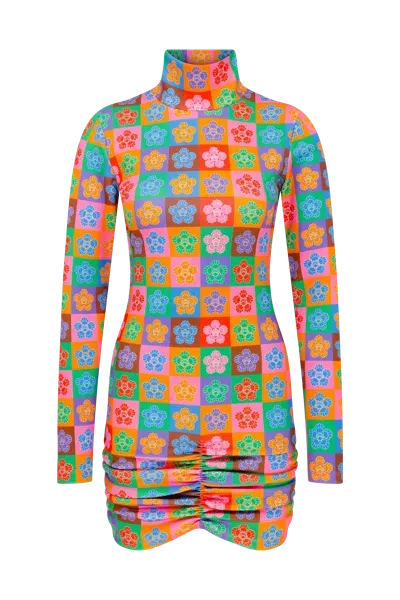 Declara Polychrome Icon Dress In Multi