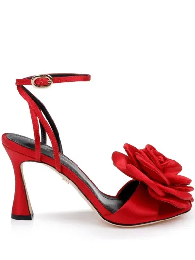 Dee Ocleppo Aurora Leather Sandals In Red