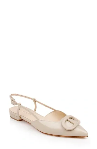 Dee Ocleppo Rome Pointed Toe Slingback Sandal In Vanilla