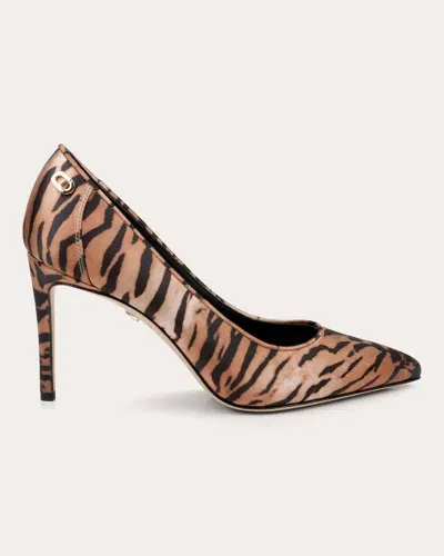 Dee Ocleppo Santorini Pointed Toe Pump In Tiger Print