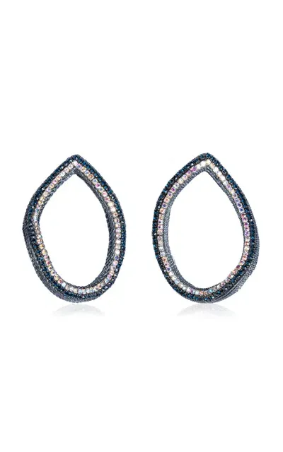 Deepa Gurnani Eve Beaded Earrings In Blue