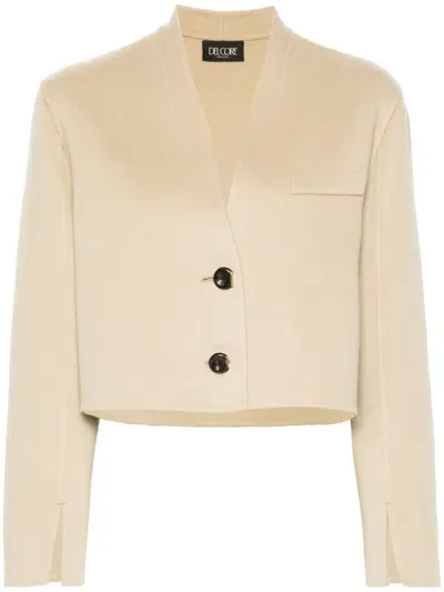 Del Core Cropped Jacket In Neutrals