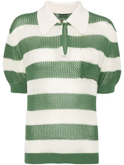 Del Core Rugby Polo Top In Green