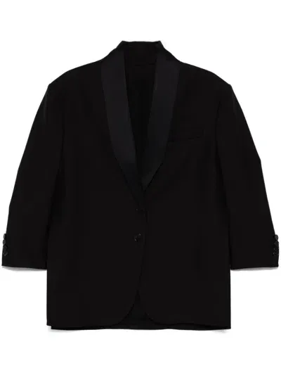 Del Core Single-breasted Blazer In Black