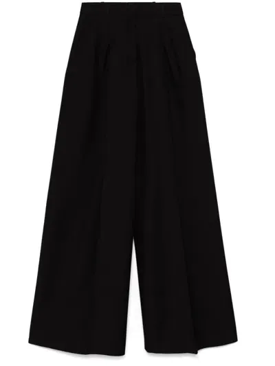 Del Core Wide-leg Trousers In Black