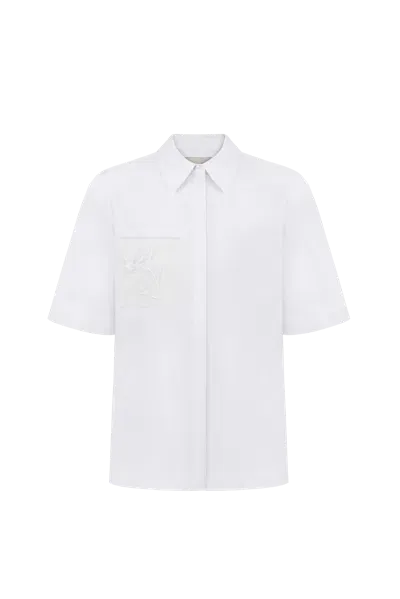 Delegan Clothes Shirt “bluedottle” In White