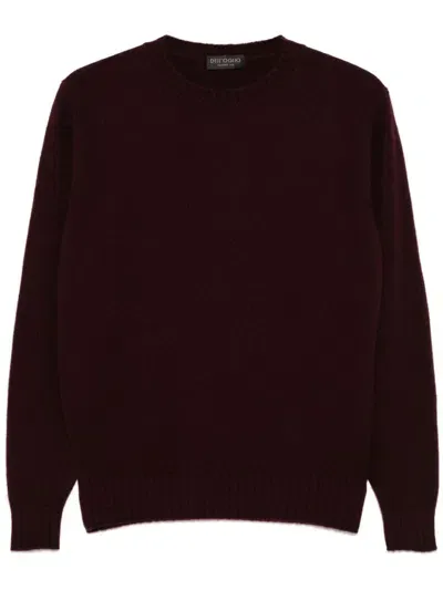 Dell'oglio Crew Neck Sweater In Red